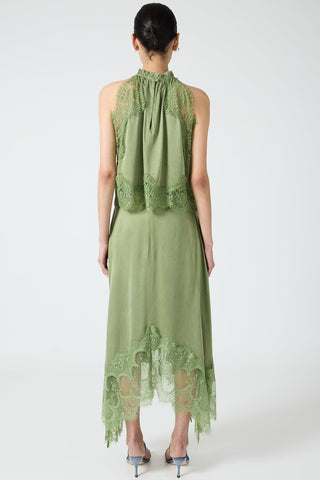 Lace Long Skirt Two-Piece Set