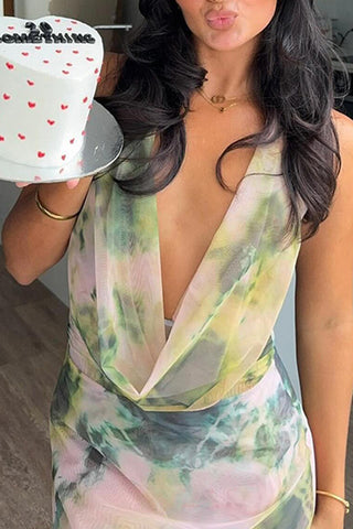 Elegant Halterneck Sundress