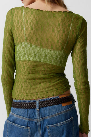 Long Sleeve Lace Top