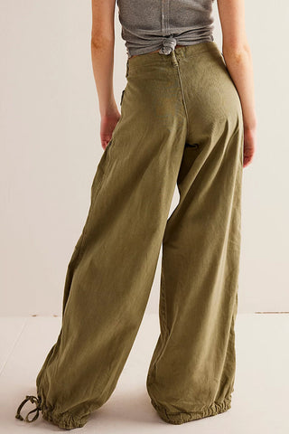 Elastic-Cuff Straight Denim Jeans