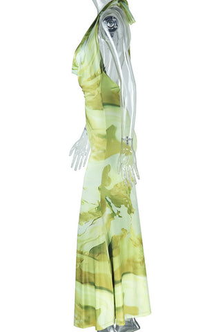 Halter Neck Maxi Dress