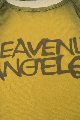 Graphic Sheer Short-Sleeve Top