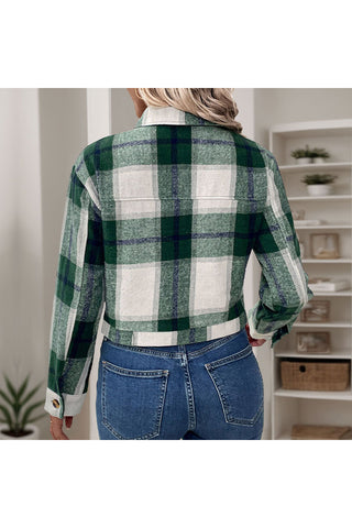 Chic Button-Up Plaid Shacket
