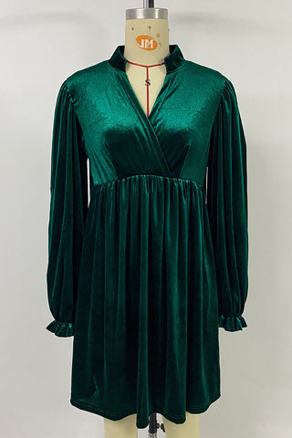 Elegant Long-Sleeve Casual Dress