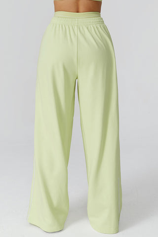 Relaxed Wide-Leg Joggers with Contrast Trim