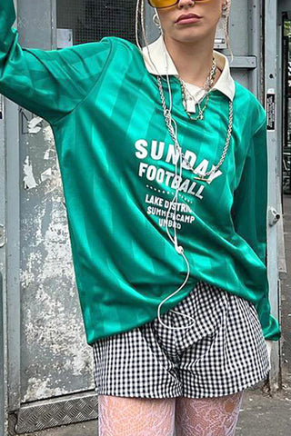 Sunday Football Graphic Long Sleeve Tee