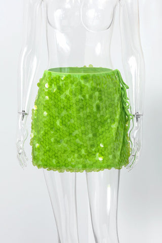 Sequin Mini Skirt for Night Out