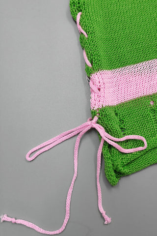 Crochet Two-Piece Casual Set