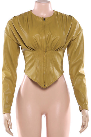 Zip-Front Structured Jacket