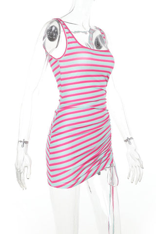 Sleeveless Striped Sundress