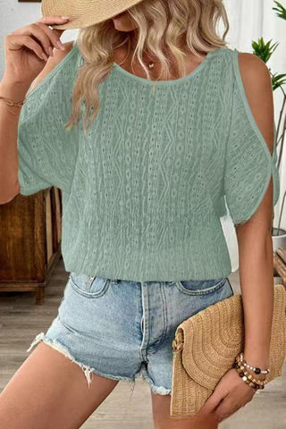 Cold Shoulder Lace Top