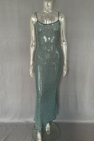 Elegant Spaghetti Strap Evening Dress