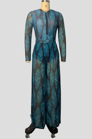 Flowing Patterned Maxi Dress