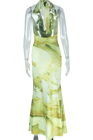 Halter Neck Maxi Dress