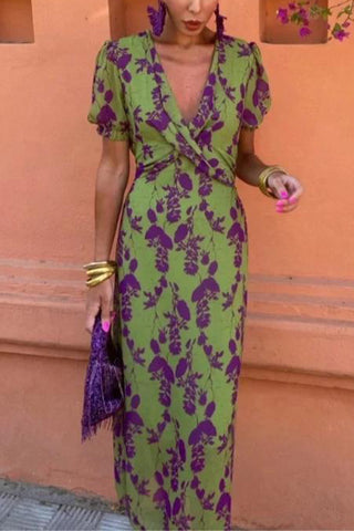 Floral Pattern Casual Dress