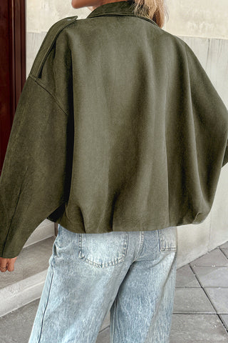 Oversized Snap-Front Jacket