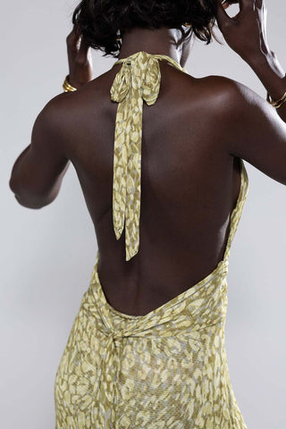 Floral Halter Maxi Dress