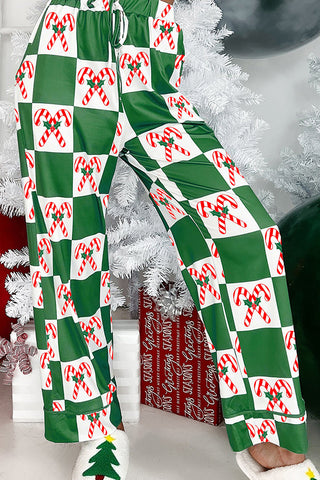 Festive Patterned Pants Set