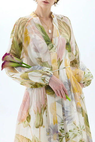 Floral Print Maxi Dress