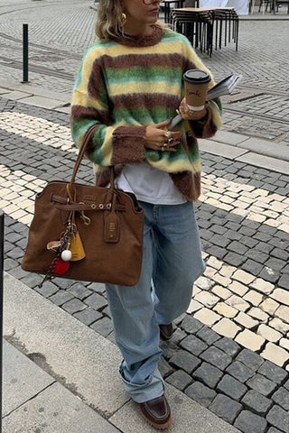 Striped Oversized Sweater