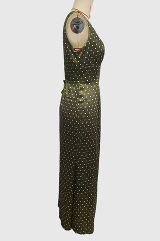 Polka Dot Casual Maxi Dress
