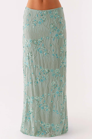 Embellished Maxi Skirt