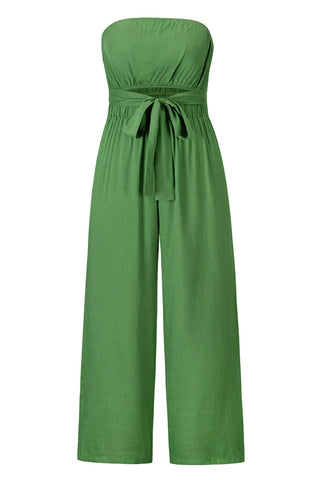 Strapless Wide-Leg Jumpsuit