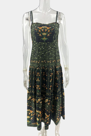 Floral Tiered Vacation Dress