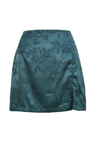 Floral Jacquard Pencil Skirt