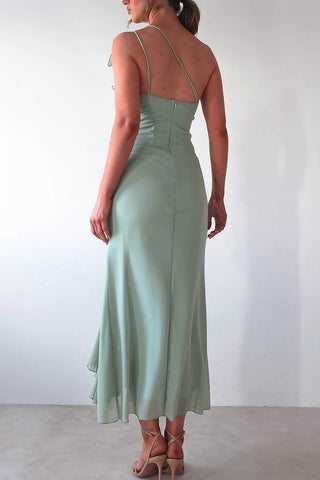 One-Shoulder Ruffled Dress