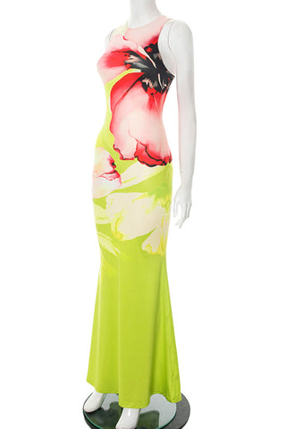 Floral Maxi Casual Dress