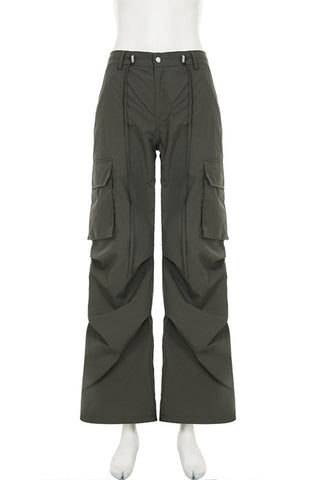 Wide-Leg Cargo Pants