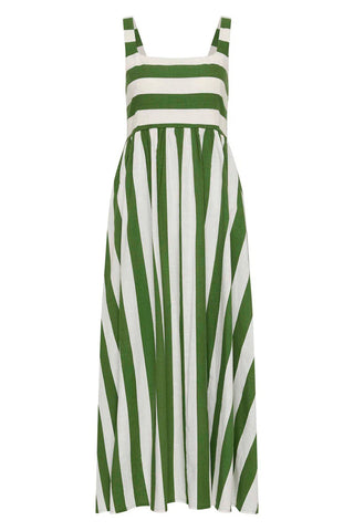 Striped Sleeveless Maxi Dress
