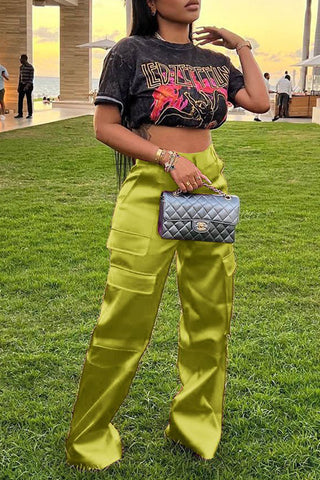 Graphic Tee with Casual Utility Pants