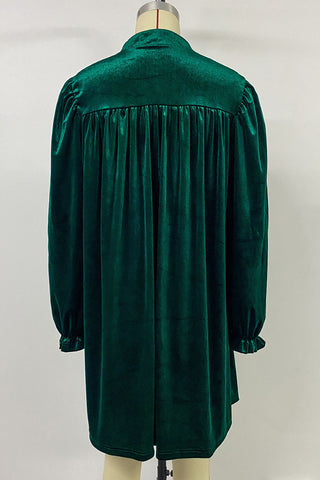 Elegant Long-Sleeve Casual Dress