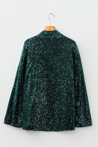Sequin Open-Front Blazer