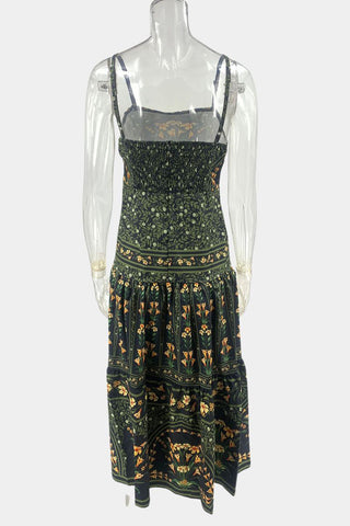 Floral Tiered Vacation Dress