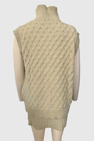 Knit Skirt and Sleeveless Sweater Set