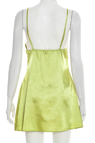 Lace-Trim Slip Dress