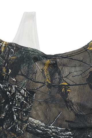 Asymmetric Long Sleeve Graphic Tee