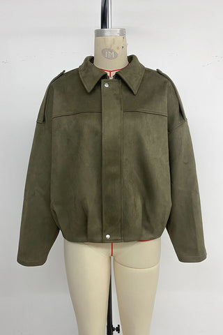 Oversized Snap-Front Jacket