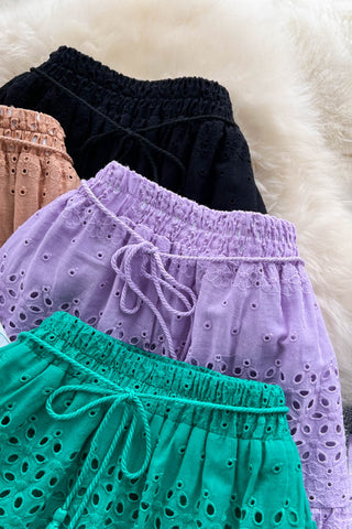 Tiered Lace Midi Skirt