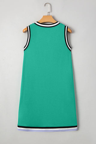 Sleeveless V-Neck Casual Dress