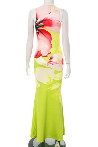 Floral Maxi Casual Dress