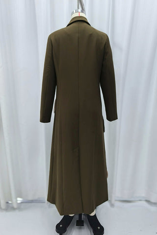 Fringe-Detail Wrap Coat