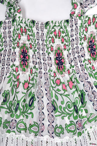 Ruffle Strap Floral Tank Top