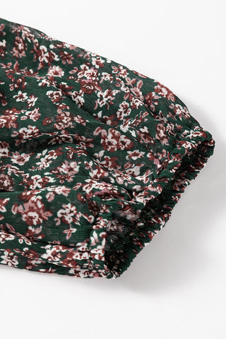 Floral Smocked Long Sleeve Dress