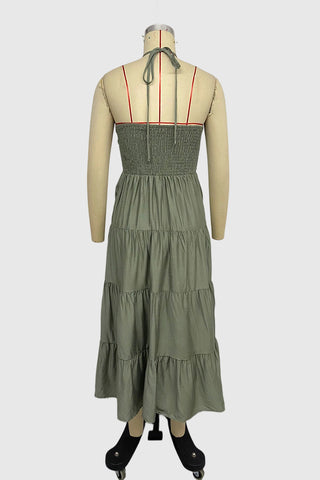 Halter Neck Maxi Dress