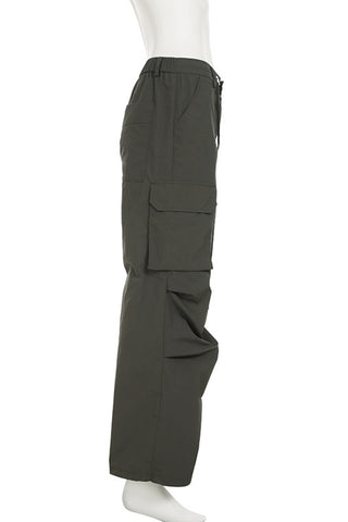 Wide-Leg Cargo Pants