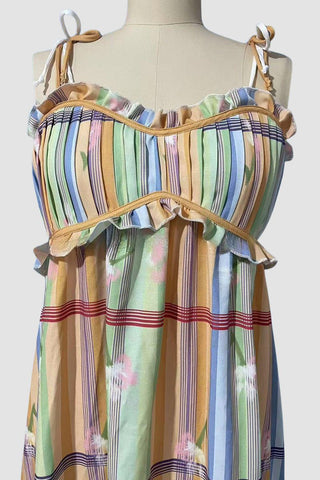 Tie-Strap Flowy Dress